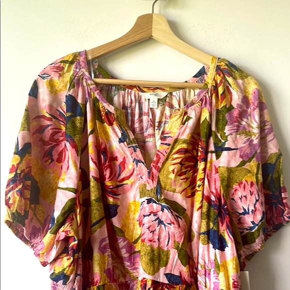 Terra & Sky Pink Brown Dolman Sleeve Sundress - Picture 3 of 7